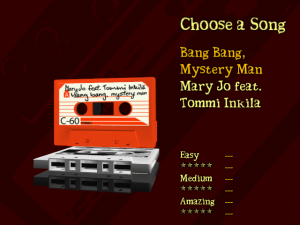 Song Selection Screen - Hey, here's a mix tape for ya