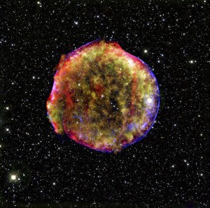 Tycho's Supernova (click to enlarge)